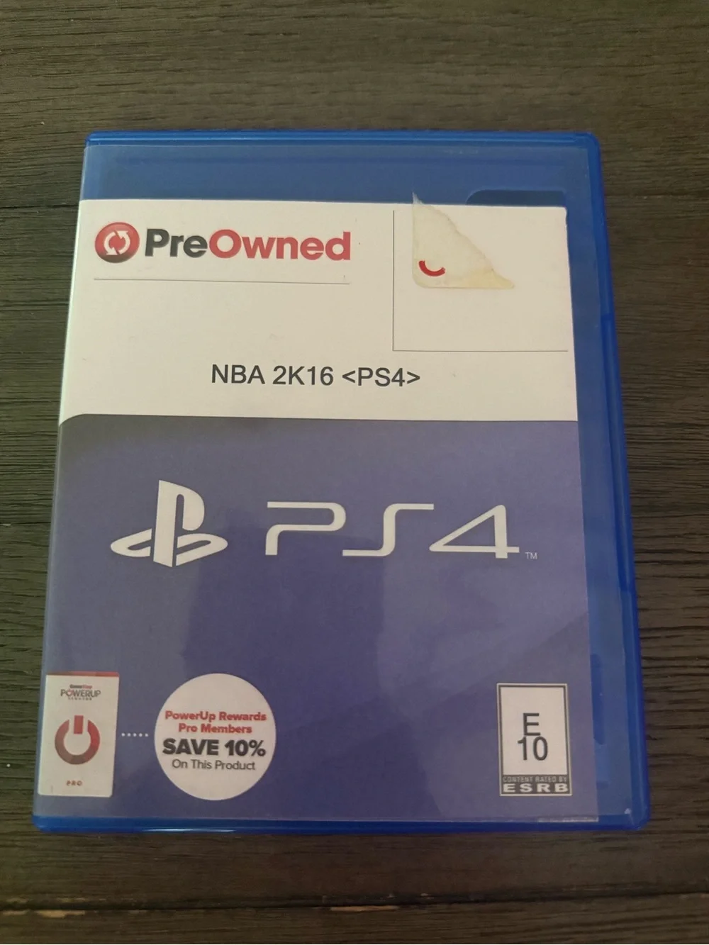 PS4 NBA 2K16 Game Case - Blue